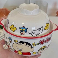 Compact 0.5L Shin Chan shaped instant noodle bowl