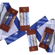 3pcs - Men's handkerchiefs Men's hairpins White base/s, 3 pcs