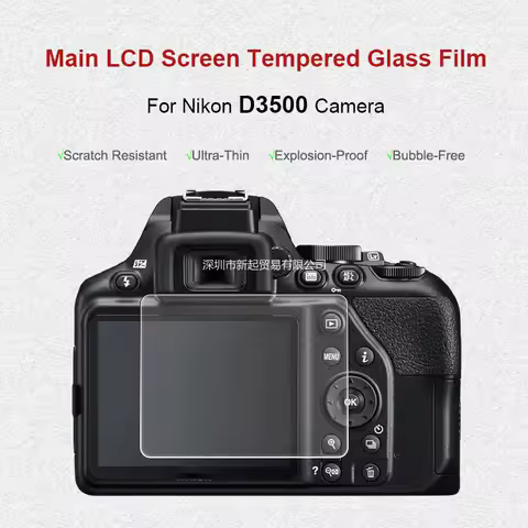 Camera Screen Protector for Nikon D3500 Tempered Glass LCD Film