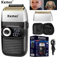 Kemei KM-2026เครื่องโกนหนวดไฟฟ้า และสามารถตัดผมสกินเฮดได้สำรับผุ้ชาย หน้าจอ Lcd แบบพกพา