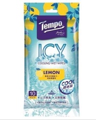 Tempo - (檸檬味) Tempo ICY 激爽冰涼濕紙巾 (99%殺菌) x 1包 (超冰涼 / 止汗除臭 / 去除黏膩)