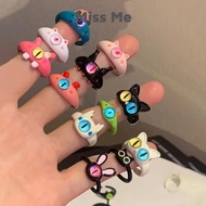 [MissMe] New Product Ready Stock Funny Ring Cat Ring Black Cat Ring Childlike Cute Ring Adjustable R