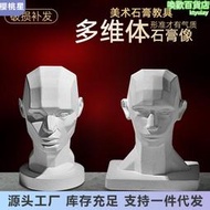 柏盛繪多維體雕塑3D頭部模型教具人物頭像體頭素描分面切面石膏像