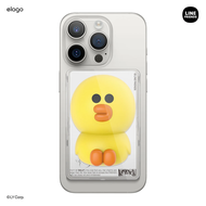 elago LINE FRIENDS | BROWN & SALLY Figure Magnetic Card Pocket กระเป๋าใส่การ์ดติดแม่เหล็ก MagSafe ลิ