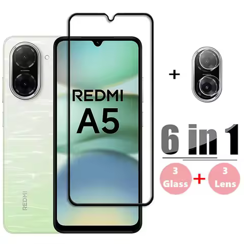 6in1 Glass For Xiaomi Redmi A5 Screen Protector Tempered Glass Redmi A5 Screen Glass 9H Protective P