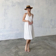 Dear Daphne - Ulu Midi Dress | Pleated Dress