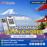 eSIM Japan & Korea Daily Unlimited | eSIM Roaming Perjalanan Langsung Aktif