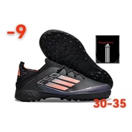 F50 TF size：30-35 Children's Shoes black Original in stock kasut boots football shoes soccer shoes S