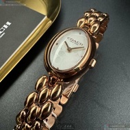 COACH手錶,編號CH00267,22mm28mm玫瑰金色錶殼,玫瑰金色錶帶款