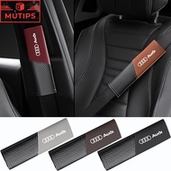 2Pcs/Set Audi Car Seat Belt Shoulder Pad Universal Shoulder Protector Leather Safety Belt Cover For 