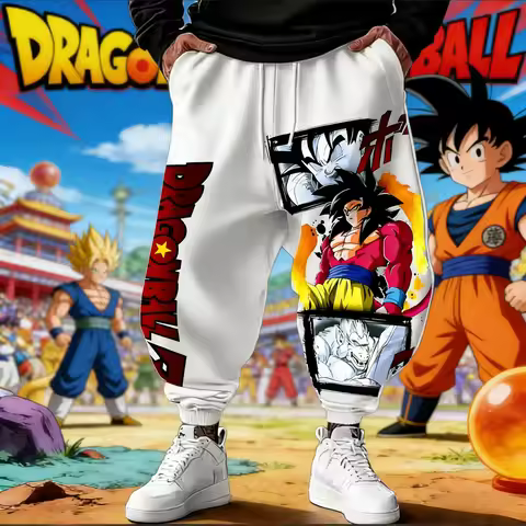 2026 Summer Dragon Ball Goku SSJ4 3D Print Joggers, Quick Dry Oversized Hiking Fitness Hip Hop Casua