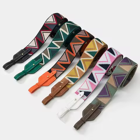 5cm Wide New Jacquard Ribbon Shoulder Strap Suitable for Picotin Lindy Roulis Bags, Replacement Bag 