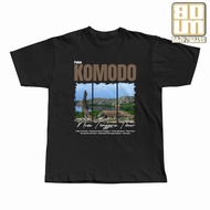 KATUN KOMODO Island Distro T-Shirt Komodo Island/ Unisex Cotton Travel T-Shirt