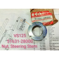 Suzuki VS VR125 FX150 ForK Steering Stem Nut NOS 51631-28000