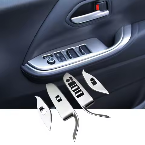 Car Interior Door Armrest Panel Window Glass Lift Button Switch Cover Trim Right for Toyota Noah/ Vo