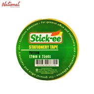 Stick-Ee Adhesive Tape S-Roll Yellowish 12Mm X 25 Yards Masking Tape