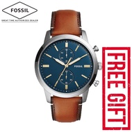Fossil FS5279 Men's Townsman 44mm Chronograph Luggage Leather Watch