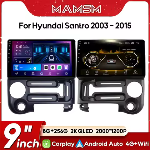 Android Radio Stereo For Hyundai Santro Atos Prime 2003-2015 Auto Multimedia Player GPS Navigation H