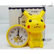 DHASHOP (COD) Jam Weker Alarm Pikachu | Jam Meja Unik | Dekorasi Meja | Jam Alarm Karakter