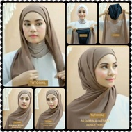 Pashmina Inner 2in1 Instant Diamond Pashmina Hijab Plus Inner One Diamond Crepe Material Length 170 