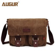 beg tangan wanita murah 包包女 sling bag women korean style AUGUR/AUGUR Casual Canvas Bag Retro Bag Men