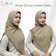 Bergo Jeissa Instant Syar'i - Hijab Instant Khimar jersey Oval