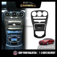 Mercedes Benz C Class W205 C200 C250 2015-2019 Center Console Control Panel Cover with clock CarMall