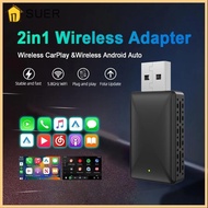 SUER Wireless CarPlay Adapter, WiFi 5G 2 IN 1 Android Auto Adapter, Travel USB Dongle Plug And Play 