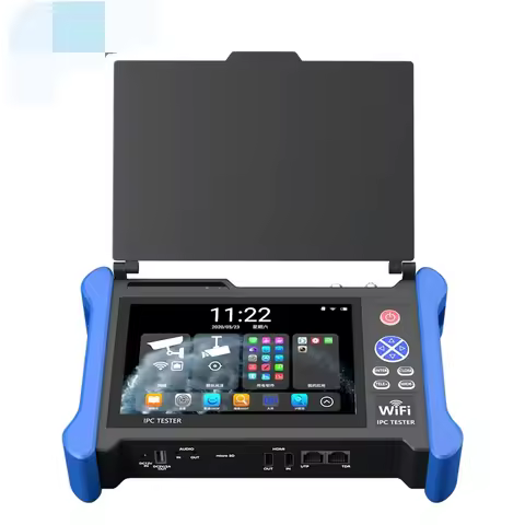 7 Inch 12MP IP HD CCTV Tester Monitor CVBS AHD CVI TVI SDI 8MP Camera Tester OTDR Optical fiber VFL 