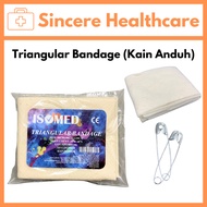 ISOMED Triangular Bandage 90cmx90cmx130cm Kain Anduh Triangle Bandage (1 Unit)