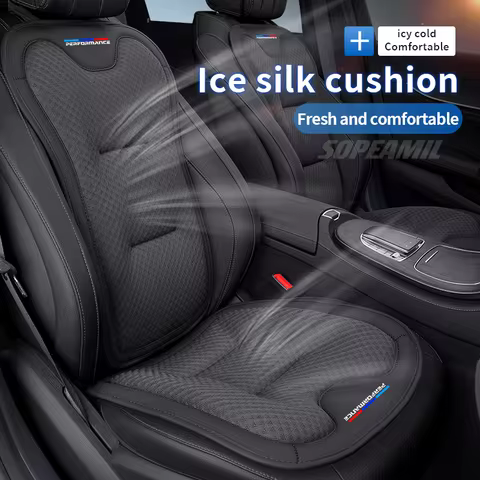Car Seat Cushion Cover Breathable Ice Silk Seat Protector Pad BMW M Performance E39 E46 E60 E90 F10 
