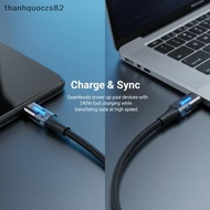 T & O 240W USB Fast Charging Cable for Smartphone 1 Meter /2 Meters Type C Data Cable