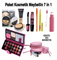 DISKON PAKET HEMAT SUNISA 7IN1 / Bedak Sunisa + Eyeshadow + Lipcream + Maskara + Eyeliner + Pensil A