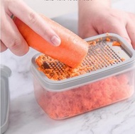 KINBATA - 日本KINBATA廚房磨泥保鮮盒 手動研磨器 磨蒜盒 磨蓉器 磨蓉收納盒