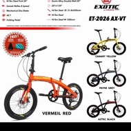Dijual Sepeda Lipat Exotic 20 Inch ET-2026 AX-VT Murah