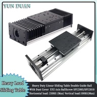 Heavy Duty Linear Slide Table HGR20 Guide Rail 4PCS HGR20 Automations Linear Bearings SFU2010/SFU200