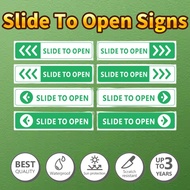 Sliding Door Indicator Sticker Slide Door Open Left To Right Slide Door Open High Quality Self-adhes