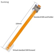 Sunking 2FF SIM Standard Positive Reverse Extension Cord Mobile Phone Signal Extension Cord SIM Card