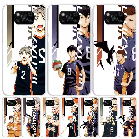 Anime Haikyuu Oya School Volleyball Case Phone Cover for Xiaomi Redmi Note 10 9 9S 8 8T 7 5 Pro Mi 1