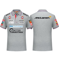 Mclaren Fleet Short-Sleeved F1 Racing Jersey Motorcycle T-Shirt Cycling POLO Shirt Fleet Overalls Me