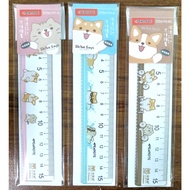 [White Shop] Chai Quotations Wave Ruler 15cm Chai Quotations Ruler Student Ruler 15cm 15cm Measuring