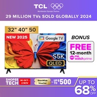 2025 NEW | TCL S5K QLED TV | 32 40 50 inch | Dolby Audio | HDR 10 | 2K Smart Google TV