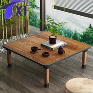 In Stock Folding Table Solid Wood Grain Bed Coffee Table Foldable Square Table Home Japanese Tatami Dining Table Balcony Table Hot Sale