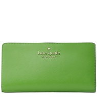 Kate Spade Staci Large Slim Bifold Wallet in Turaco Green