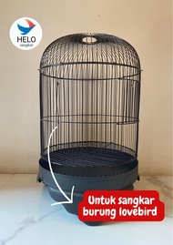 SANGKAR LOVEBIRD KAPSUL BESI KANDANG LOVEBIRD SANGKAR BURUNG LOVE BIRD MINION DIAMETER 33CM lovebird