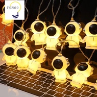 【Ready Stock】3M LED Astronaut Cartoon String Light Battery Powered Bedroom Garden Decor Space Theme 