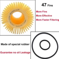 Qty 5 Oil Filter 04152Yzza4 Toyota Land Cruiser Sequoia Tundra Lexlx570 V8 5.7L 3UrFe Engine Oemassi