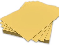 A4 Light Yellow Colour Paper 80gsm Double Sided Printer Paper Copier Origami Flyer Drawing School Office Printing 210mm x 297mm (A4 Light Yellow Paper 80gsm 50 Sheets)