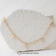Wynn Edition Anklet 8515 Gold Plated Crystal Zirconia Anklet