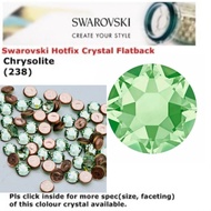 Hotfix Crystal Swarovski Elements Batu Tampal/Iron on Crystal (chrysolite 238)